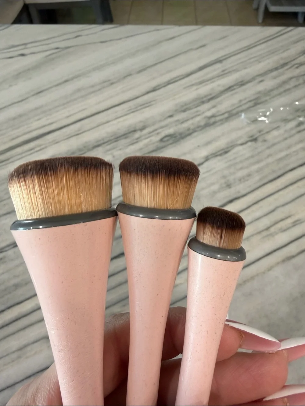 ecotools Light Pink Face Brush Set - 3 Piece